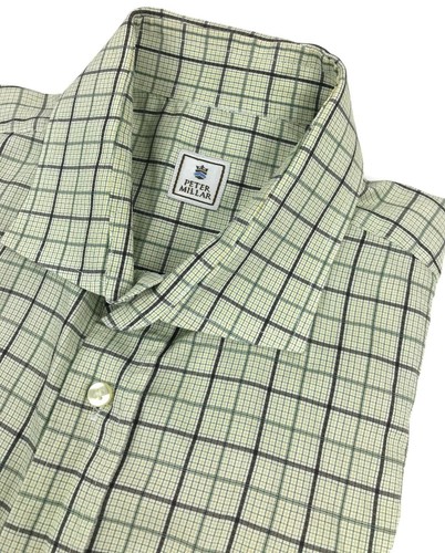 Camisa Peter Millar mediana para hombre manga larga a cuadros a cuadros talla M - Imagen 10 de 12