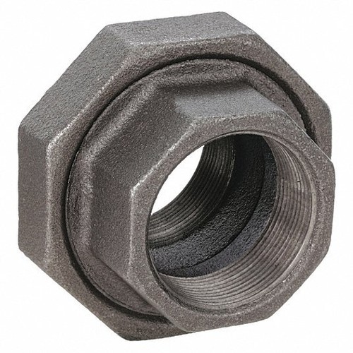 Various Size of Black Mall Iron Pipe Union Female NPT Threaded Class 300 GAV