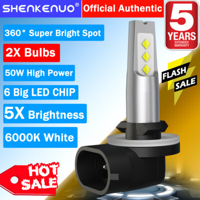 2 Bright LED Headlight bulbs For Deere Gator XUV550 S4 XUV560 S4 XUV590i S4 12V