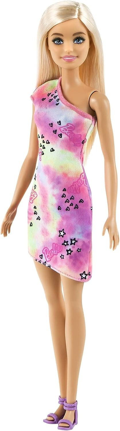 Barbie Tie Dye Blonde Hair Doll With Summer Dress 11"" Official Mattel