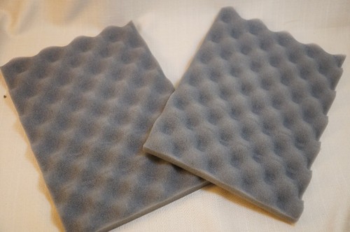 LOT 2 soft Recycled Foam Packing Sheet Pad Flexible Wrapping Shipping Gray 8x11
