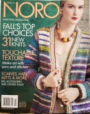 Noro Issue 15 Knitting Magazine Touchable Textures Scarves Hat FREE SHIPPING CB
