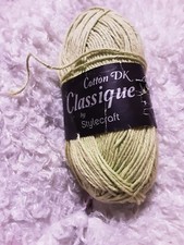 CIASSIQUE Stylecraft  Cottondk 100g 1 only  new  shade 3663 lime green