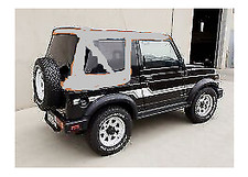 Soft Top Tint Windows Gray Top Has Zip Out Windows 86-1994 For Suzuki Samurai