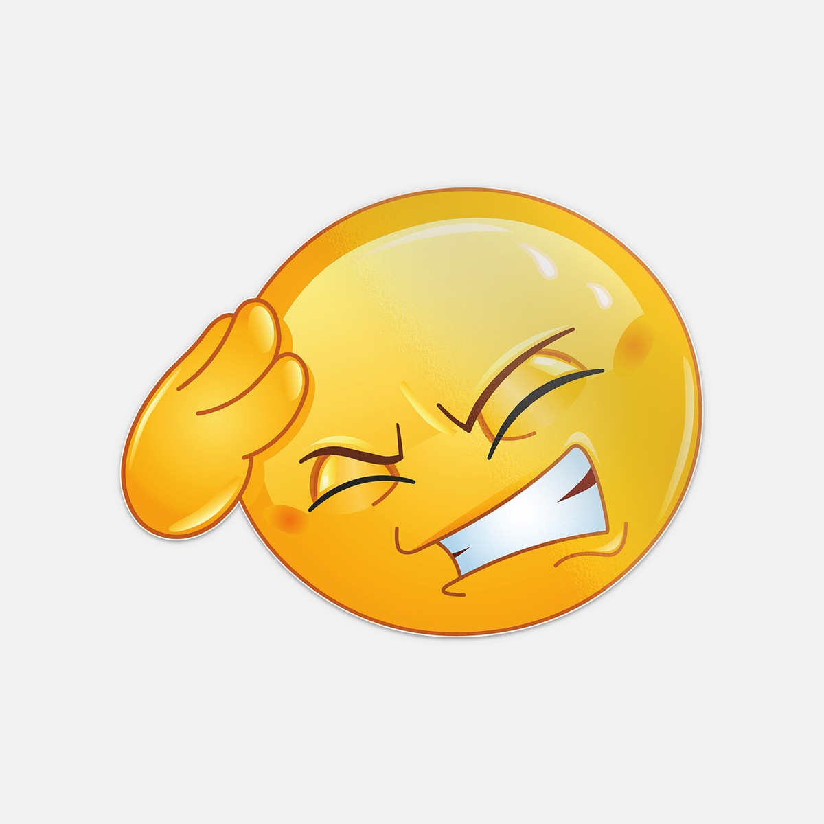 Smiley Tortured Vinyl Sticker Decal | eBay