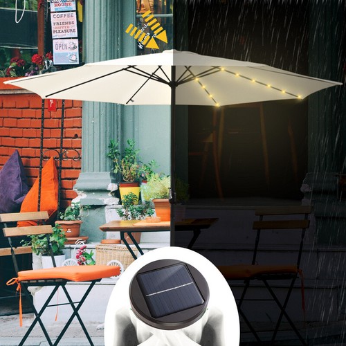 Ø3.5m Sonnenschirm Schirm UV40+ Gartenschirm LED Solar UV-Schutz Terrasse Balkon - Bild 7 von 15