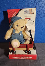 1999 Cherished Teddies Radio Flyer Bear with Little Red Wagon