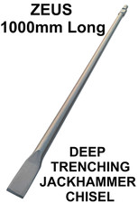 1 Metre LONG JACK HAMMER CHISEL HITACHI 30mm HEX 1000mm JACKHAMMER CHISELS BITS