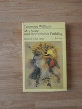 Tennessee Williams: Mrs. Stone und ihr r&ouml;mischer Fr&uuml;hling. Aufbau-Verlag DDR