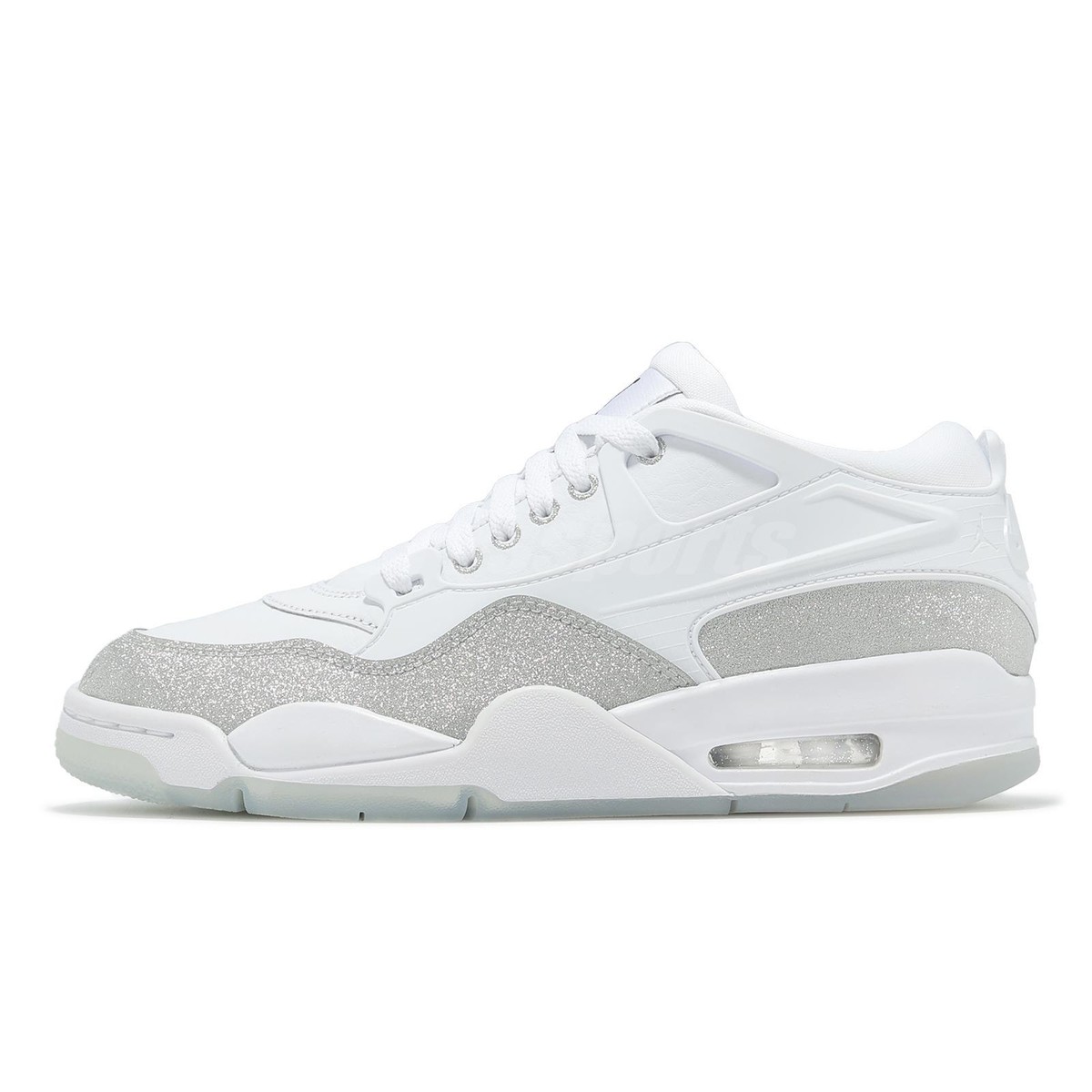 Nike Wmns Air Jordan 4 RM White Silver Glitter Women Casual Shoes 