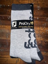 FootJoy ProDry Heritage Men's Golf Crew Socks Grey/Navy Size 7-12 1 Pair 
