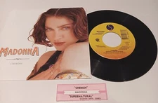 Madonna,  Cherish, 1989, 7" 45RPM,  ORIGINAL PS,  RARE TS - EXCELLENT PLUS!!