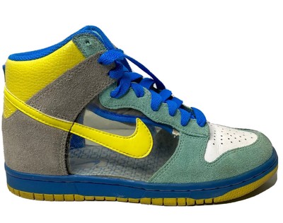 clear blue nike shoes