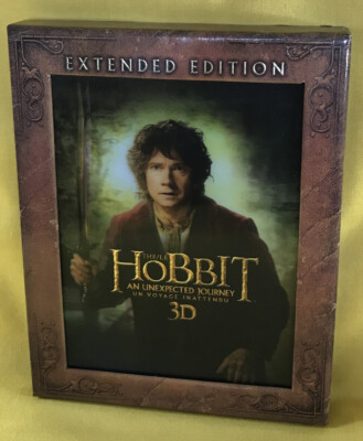 The Hobbit: An Unexpected Journey 3D Blu ray Extended Lenticular Slipcover