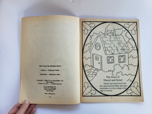 Color Me Fairy Tales ~ Hansel and Gretel Coloring Book Vintage 1991 - Picture 3 of 11
