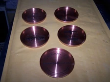 Set of 5 SPERRY New Holland 1978 Brasee Colored Cup Coasters