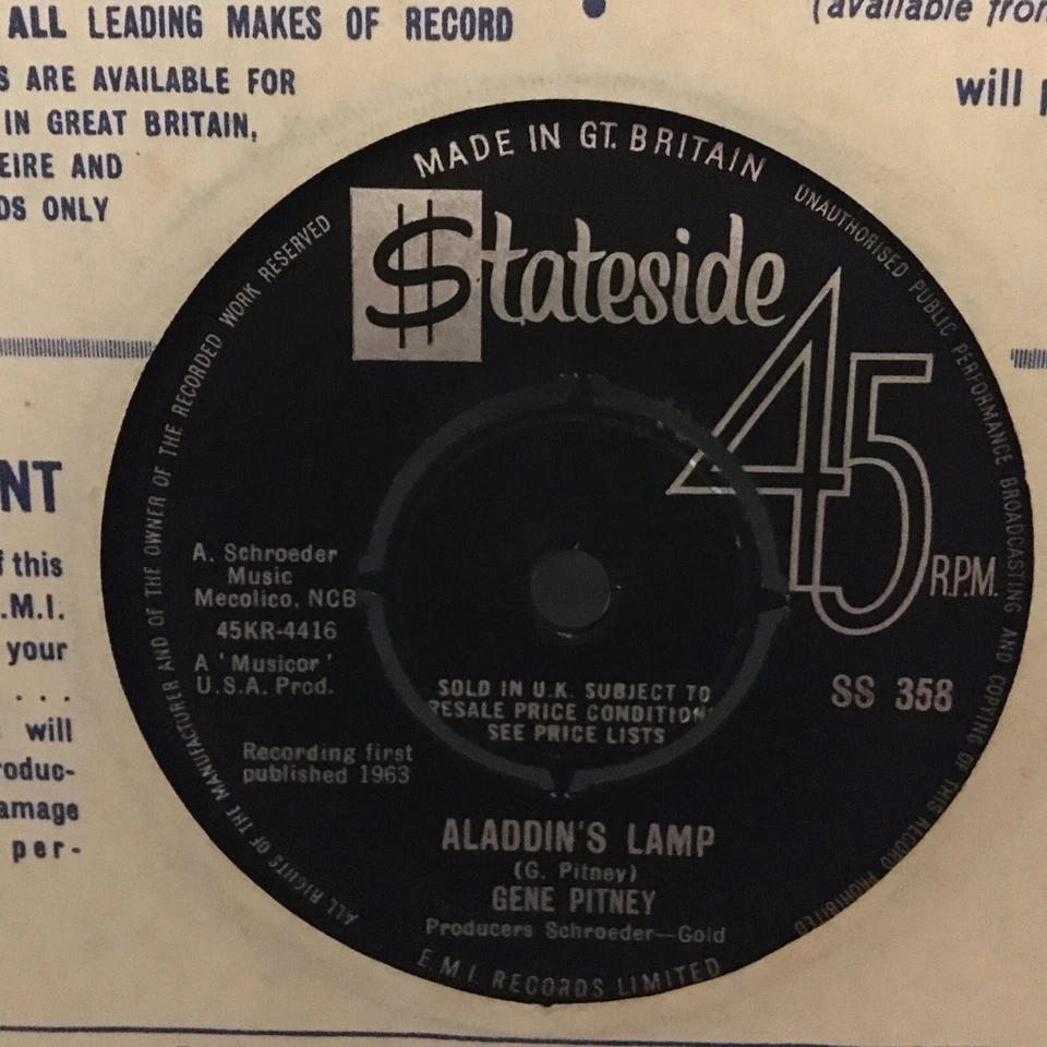 Gene Pitney - I'm Gonna Be Strong 1964 UK 45 STATESIDE Foto 2 de 2