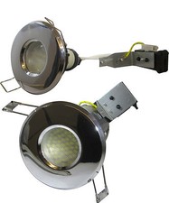 Gu10 Mains Bathroom Shower Downlights  Fire Rated or Non Fire Rated 3w 5w Led 