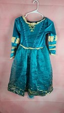 Disney Store Princess Merida Costume Dress Girls Size M 7-8  W Defects