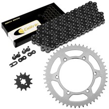 Black Drive Chain And Sprocket Kit for Kawasaki KX125 1992 1993 1994 1995