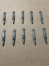 10 1984-87 Axis Allies German Submarine Replacement Game Pieces Milton Bradley