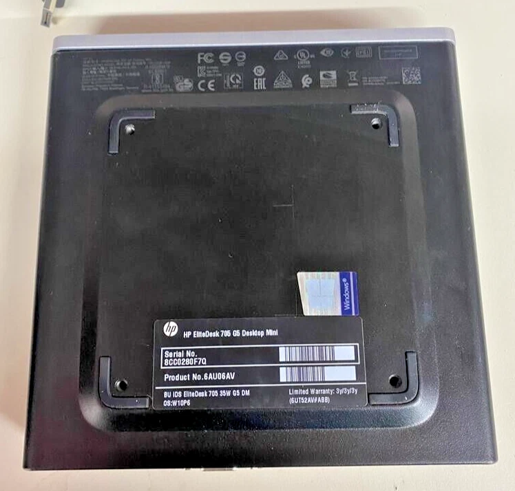 HP EliteDesk 705 G5 Mini - Ryzen 3 PRO 3200GE - 8GB RAM  - 240GB SSD (OFFERS OK) - Image 4 of 4