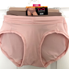 NEW 3 Pack Maidenform Everyday Luxe Bikini Panties S/5 Multi-Color DM3TBK