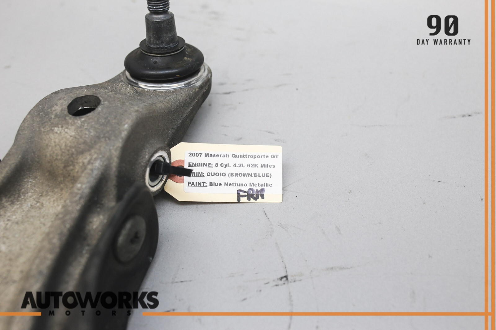 03-10 Maserati Quattroporte M139 Front Right Side Lower Control Arm 3206581 OEM