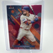 2025 Topps Finest - Common Kyle Schwarber #88 Magenta Refractor /350