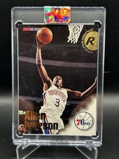 NBA ALLEN IVERSON 96-97 NBA Hoops Official Skybox Gold ROOKIE Trading CARD #295. rookie card picture