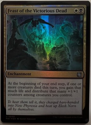 MTG March of the Machine The Aftermath Feast of the Glorious Dead Foil (U)