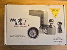 Weigh Safe WS8-2.5 8" Drop Hitch 2.5" Receiver w/ Tongue Weight Gauge To 2200 LB