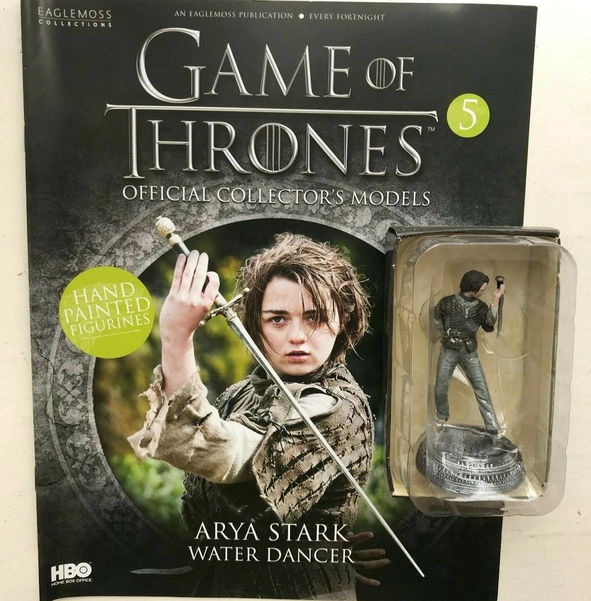 HBO GAME OF THRONES (GOT) COLLECTION FIGURE #5 Arya Stark WITH MAG