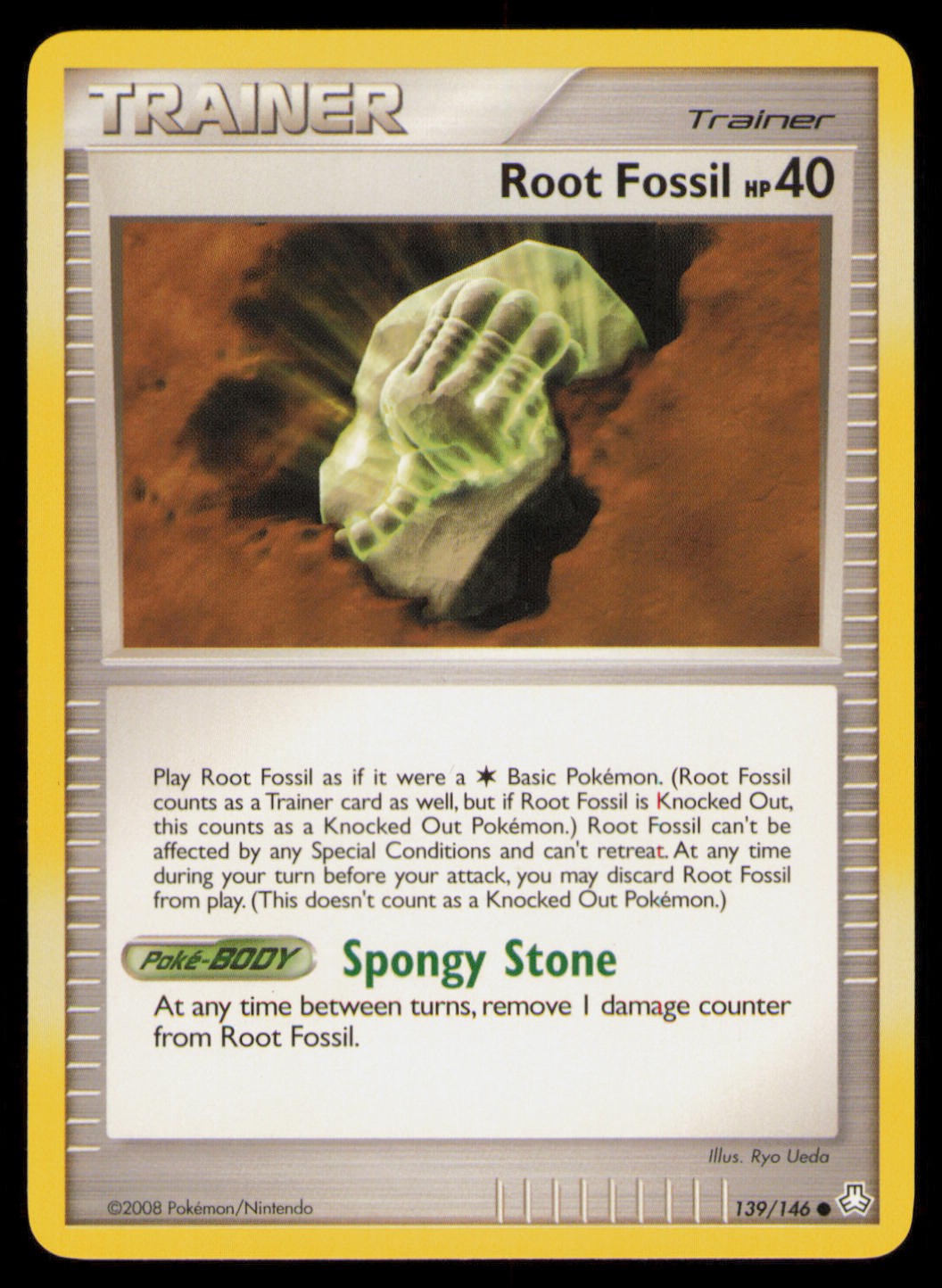 Root Fossil 139/146 Common Legends Awakened Pokemon Lightly Played