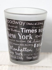 New York Decorated Souvenir Shot Glass Barware Collectible Tourist Attractions
