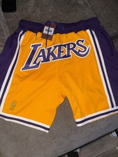 Mitchell & Ness NBA Hardwood Classics LA Lakers Just Don Shorts Men's Size XL