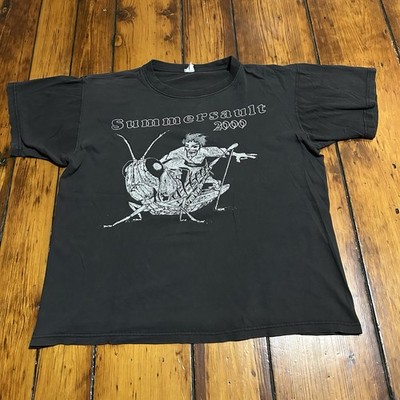 2000年 summer sault vtg Tシャツ フェス ロラパルーザ Vintage 2000 Summersault Concert Tour T Shirt Faded Band Punk