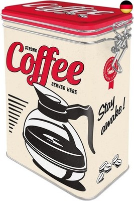 Nostalgic-Art 31105 Retro Kaffeedose Strong Coffee Served Here   Geschenk-Idee f