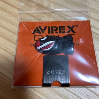 AVIREX Shark Mouth Golf Ball marker with Base Black