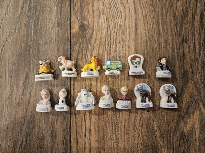 13x Disney Feves Keramik Sammelfiguren Frozen Scooby-Doo Green Lantern Mufasa