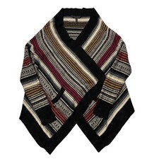 Bcbg Maxazria Cardigan Lambswool Cashmere Pockets Slouchy Oversized Sweater M L