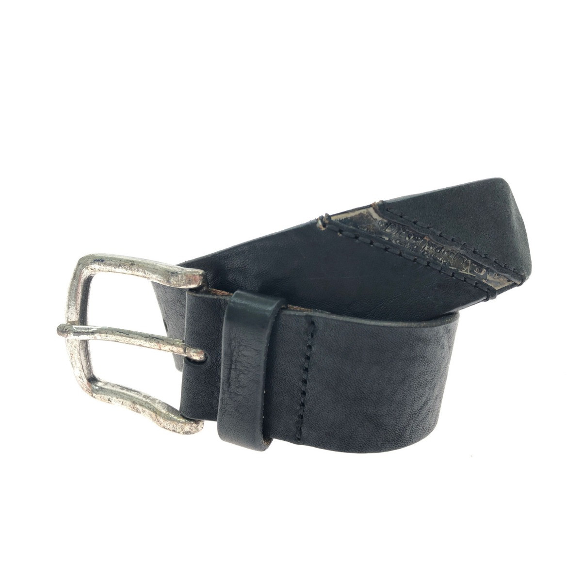 DIESEL ブラックベルト Diesel Men Unisex Belt 96/106 Blamb 00S22X Black Luxury