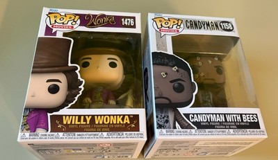 Set 2x Funko Pop! Willy Wonka 1476 + Candyman With Bees 1158 - Vinyl Figur