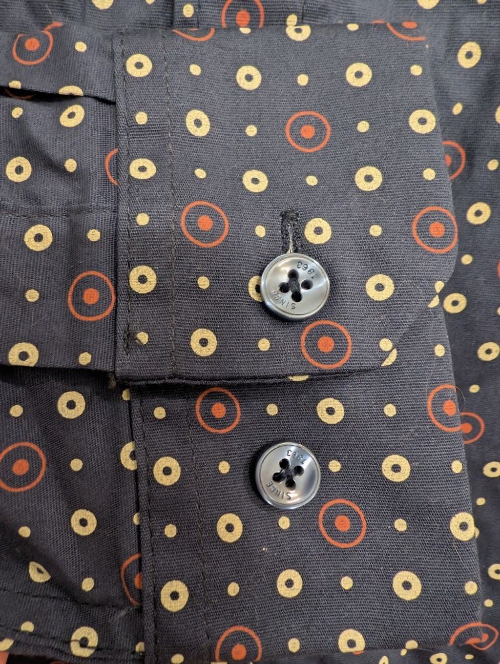 NEW Ben Sherman Signature Logo Mod Target Casual Button Down Shirt M Polka Dot image 6