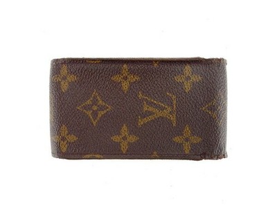 LOUIS VUITTON Cigarette case Brown Women Authentic secondhand