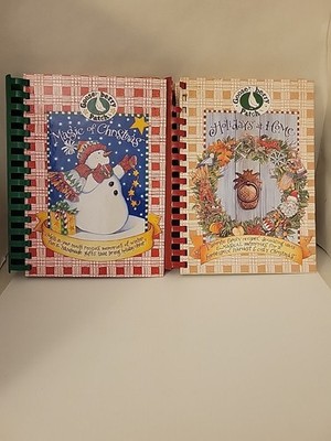Two Gooseberry Patch Cookbooks Magic Of Christmas/ Holidays At Home