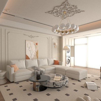 Modern Large Sectional Sofa, U-Shape Modular Sectional Couch with Storage Func