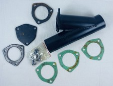 Mild Steel Exhaust Cut Out Y Pipe 2.5 X 7 Long Wcover Plate Gaskets