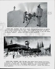 1981 Press Photo Snowmaking, Mary Jane Center Facility at Winter Park, Colorado