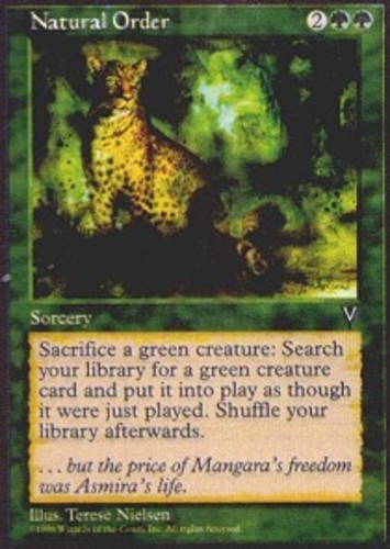 1x Natural Order Moderate Play, English Visions MTG Magic